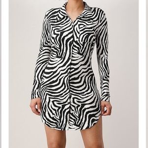 Zebra midi dress